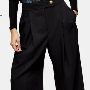Anita Wide Leg Cropped Trousers TOPSHOP